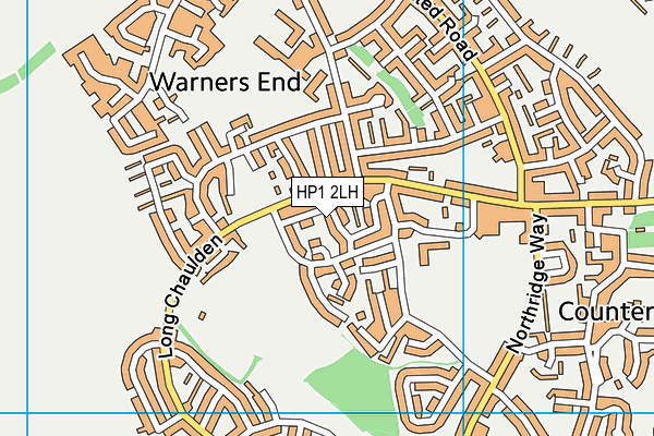 HP1 2LH map - OS VectorMap District (Ordnance Survey) HP1 2LH map - OS VectorMap District (Ordnance Survey)