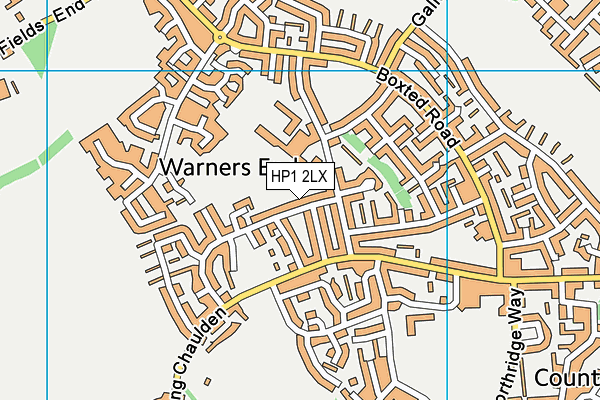 HP1 2LX map - OS VectorMap District (Ordnance Survey) HP1 2LX map - OS VectorMap District (Ordnance Survey)