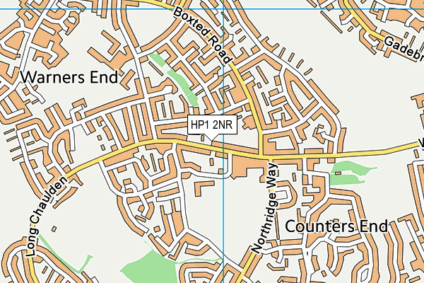 HP1 2NR map - OS VectorMap District (Ordnance Survey) HP1 2NR map - OS VectorMap District (Ordnance Survey)