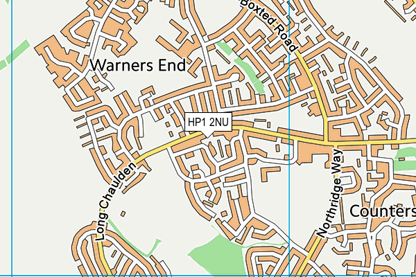 HP1 2NU map - OS VectorMap District (Ordnance Survey) HP1 2NU map - OS VectorMap District (Ordnance Survey)