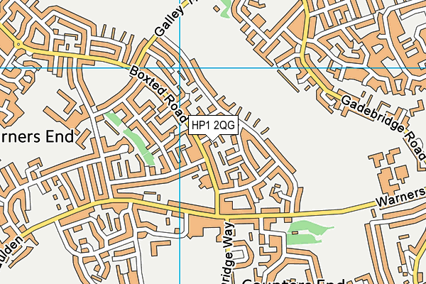 HP1 2QG map - OS VectorMap District (Ordnance Survey) HP1 2QG map - OS VectorMap District (Ordnance Survey)