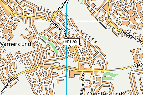 HP1 2QJ map - OS VectorMap District (Ordnance Survey) HP1 2QJ map - OS VectorMap District (Ordnance Survey)