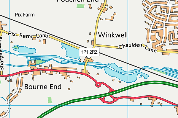 HP1 2RZ map - OS VectorMap District (Ordnance Survey) HP1 2RZ map - OS VectorMap District (Ordnance Survey)