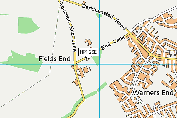 HP1 2SE map - OS VectorMap District (Ordnance Survey)