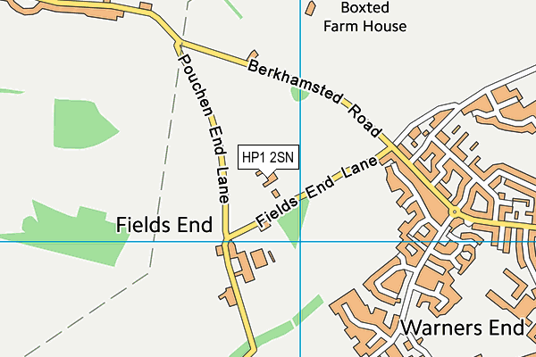 HP1 2SN map - OS VectorMap District (Ordnance Survey) HP1 2SN map - OS VectorMap District (Ordnance Survey)