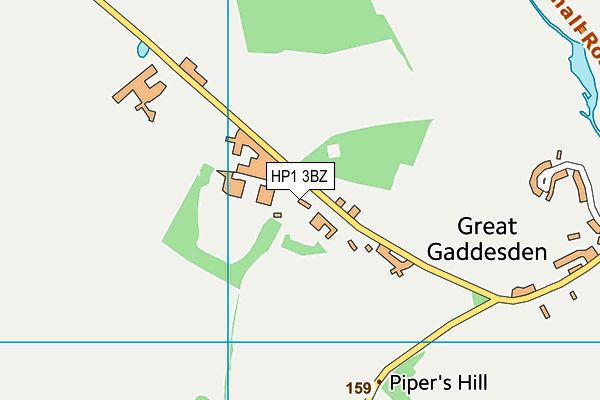 HP1 3BZ map - OS VectorMap District (Ordnance Survey) HP1 3BZ map - OS VectorMap District (Ordnance Survey)