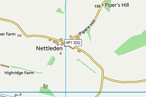 HP1 3DQ map - OS VectorMap District (Ordnance Survey)
