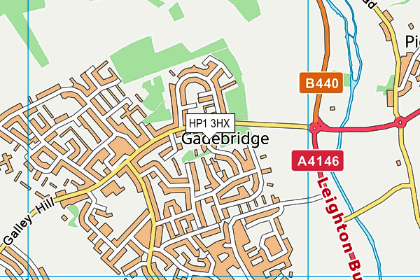 HP1 3HX map - OS VectorMap District (Ordnance Survey)
