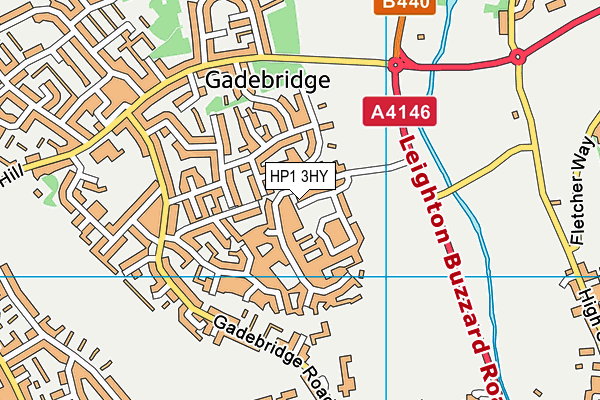 HP1 3HY map - OS VectorMap District (Ordnance Survey) HP1 3HY map - OS VectorMap District (Ordnance Survey)