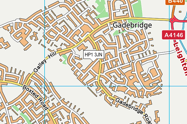 HP1 3JN map - OS VectorMap District (Ordnance Survey) HP1 3JN map - OS VectorMap District (Ordnance Survey)