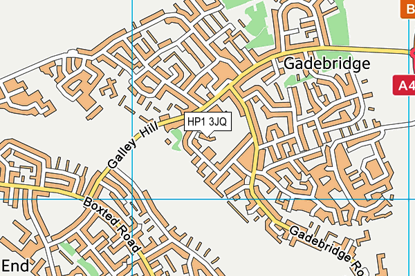 HP1 3JQ map - OS VectorMap District (Ordnance Survey) HP1 3JQ map - OS VectorMap District (Ordnance Survey)