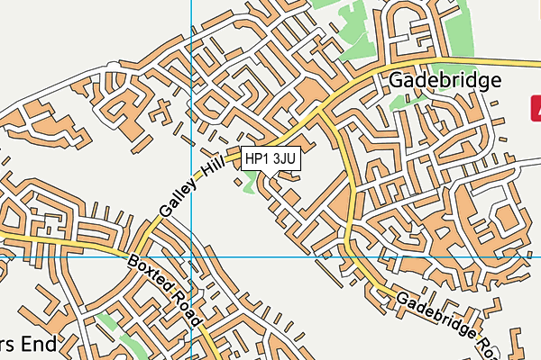 HP1 3JU map - OS VectorMap District (Ordnance Survey) HP1 3JU map - OS VectorMap District (Ordnance Survey)