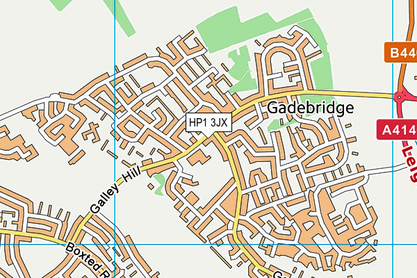 HP1 3JX map - OS VectorMap District (Ordnance Survey) HP1 3JX map - OS VectorMap District (Ordnance Survey)