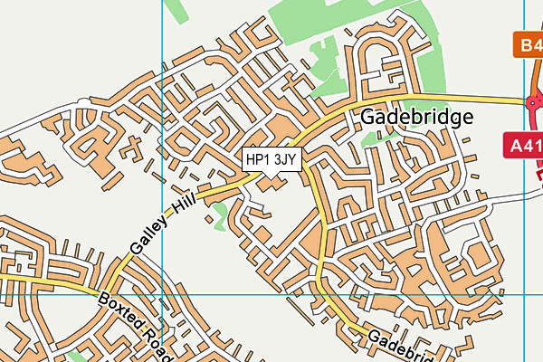 HP1 3JY map - OS VectorMap District (Ordnance Survey) HP1 3JY map - OS VectorMap District (Ordnance Survey)