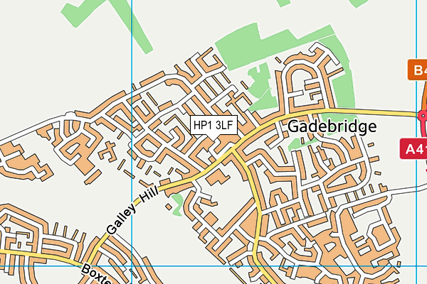 HP1 3LF map - OS VectorMap District (Ordnance Survey) HP1 3LF map - OS VectorMap District (Ordnance Survey)