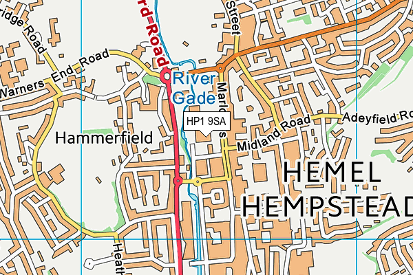 HP1 9SA map - OS VectorMap District (Ordnance Survey) HP1 9SA map - OS VectorMap District (Ordnance Survey)