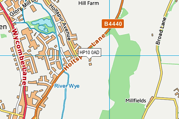 HP10 0AD map - OS VectorMap District (Ordnance Survey) HP10 0AD map - OS VectorMap District (Ordnance Survey)