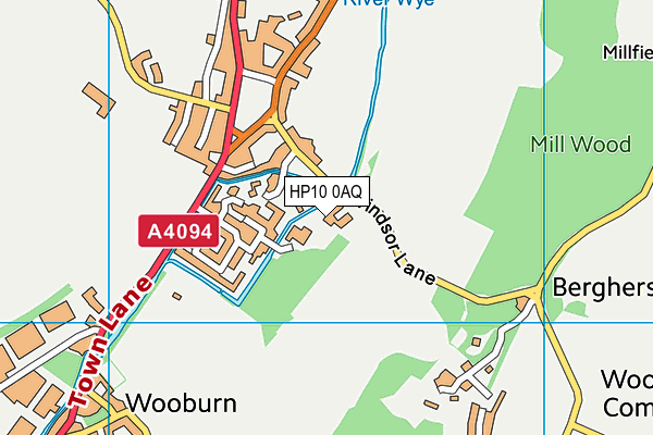 HP10 0AQ map - OS VectorMap District (Ordnance Survey) HP10 0AQ map - OS VectorMap District (Ordnance Survey)