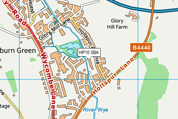 HP10 0BA map - OS VectorMap District (Ordnance Survey) HP10 0BA map - OS VectorMap District (Ordnance Survey)