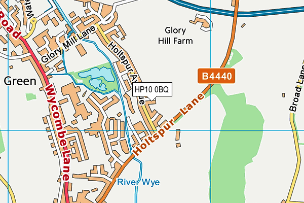 HP10 0BQ map - OS VectorMap District (Ordnance Survey)