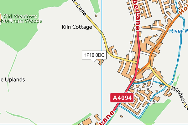 HP10 0DQ map - OS VectorMap District (Ordnance Survey) HP10 0DQ map - OS VectorMap District (Ordnance Survey)