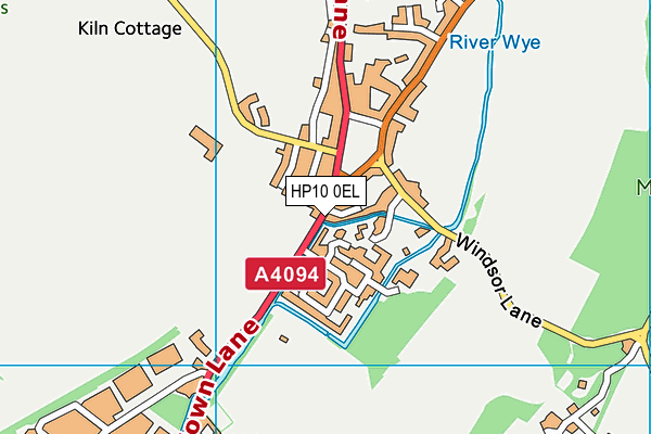 HP10 0EL map - OS VectorMap District (Ordnance Survey)