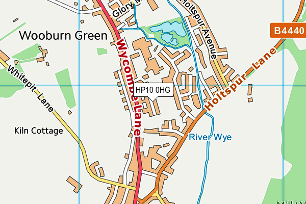 HP10 0HG map - OS VectorMap District (Ordnance Survey)