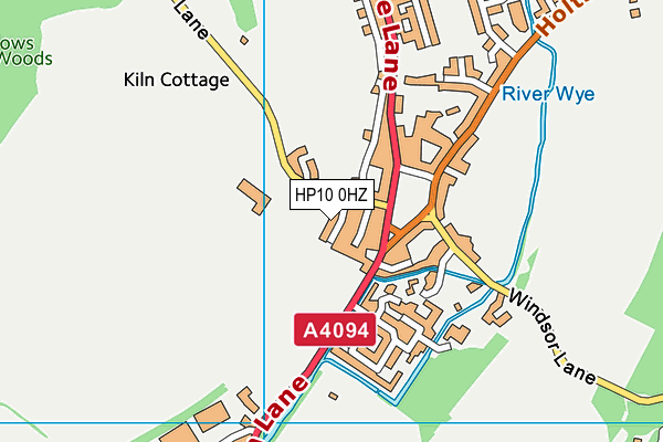 HP10 0HZ map - OS VectorMap District (Ordnance Survey)