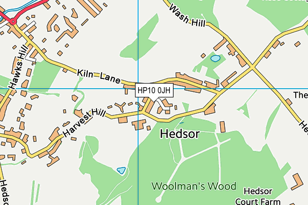 HP10 0JH map - OS VectorMap District (Ordnance Survey) HP10 0JH map - OS VectorMap District (Ordnance Survey)