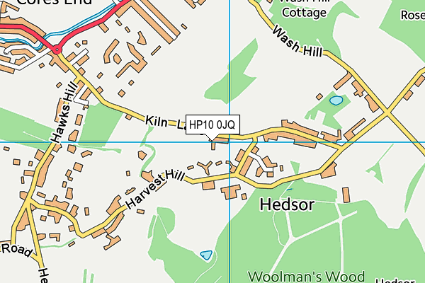 HP10 0JQ map - OS VectorMap District (Ordnance Survey) HP10 0JQ map - OS VectorMap District (Ordnance Survey)
