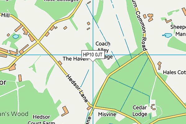 HP10 0JT map - OS VectorMap District (Ordnance Survey) HP10 0JT map - OS VectorMap District (Ordnance Survey)