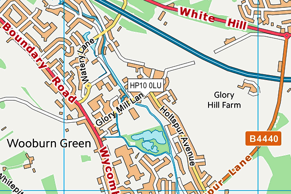 HP10 0LU map - OS VectorMap District (Ordnance Survey) HP10 0LU map - OS VectorMap District (Ordnance Survey)
