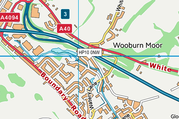 HP10 0NW map - OS VectorMap District (Ordnance Survey) HP10 0NW map - OS VectorMap District (Ordnance Survey)
