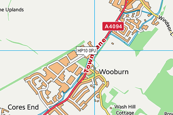 HP10 0PJ map - OS VectorMap District (Ordnance Survey) HP10 0PJ map - OS VectorMap District (Ordnance Survey)