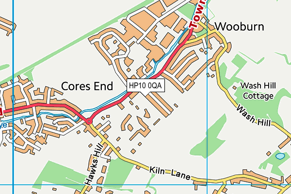 HP10 0QA map - OS VectorMap District (Ordnance Survey) HP10 0QA map - OS VectorMap District (Ordnance Survey)