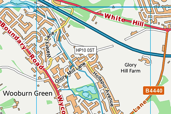 HP10 0ST map - OS VectorMap District (Ordnance Survey) HP10 0ST map - OS VectorMap District (Ordnance Survey)