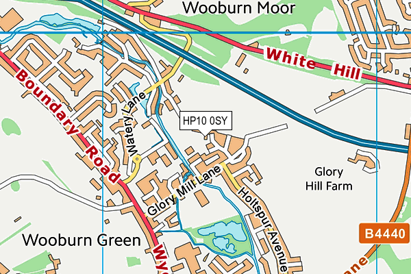 HP10 0SY map - OS VectorMap District (Ordnance Survey) HP10 0SY map - OS VectorMap District (Ordnance Survey)