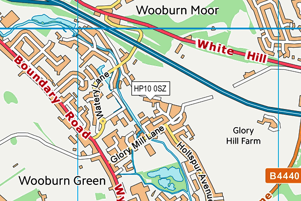 HP10 0SZ map - OS VectorMap District (Ordnance Survey) HP10 0SZ map - OS VectorMap District (Ordnance Survey)