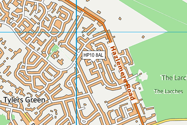 HP10 8AL map - OS VectorMap District (Ordnance Survey) HP10 8AL map - OS VectorMap District (Ordnance Survey)