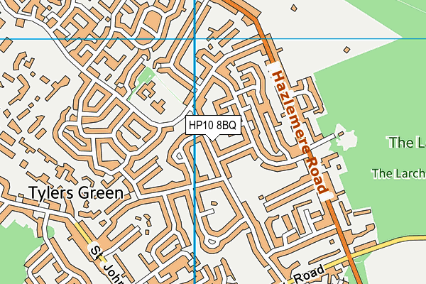 HP10 8BQ map - OS VectorMap District (Ordnance Survey) HP10 8BQ map - OS VectorMap District (Ordnance Survey)