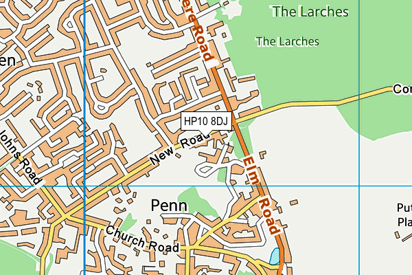 HP10 8DJ map - OS VectorMap District (Ordnance Survey) HP10 8DJ map - OS VectorMap District (Ordnance Survey)