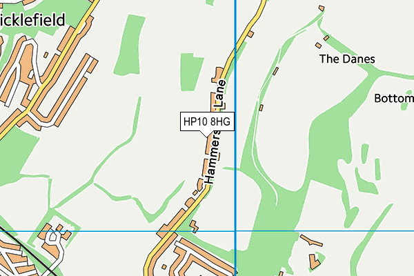 HP10 8HG map - OS VectorMap District (Ordnance Survey)