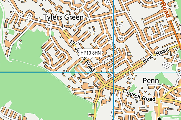 HP10 8HN map - OS VectorMap District (Ordnance Survey) HP10 8HN map - OS VectorMap District (Ordnance Survey)