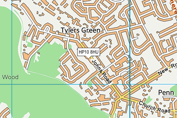 HP10 8HU map - OS VectorMap District (Ordnance Survey) HP10 8HU map - OS VectorMap District (Ordnance Survey)