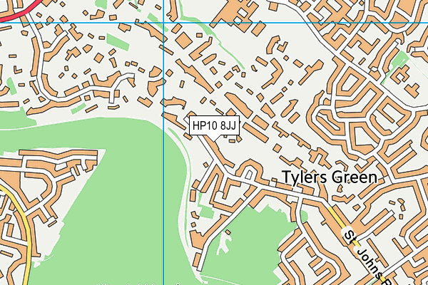 HP10 8JJ map - OS VectorMap District (Ordnance Survey) HP10 8JJ map - OS VectorMap District (Ordnance Survey)