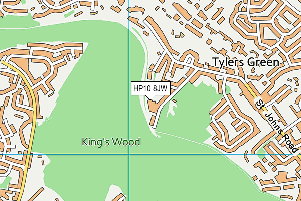 HP10 8JW map - OS VectorMap District (Ordnance Survey) HP10 8JW map - OS VectorMap District (Ordnance Survey)