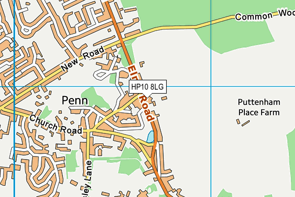 HP10 8LG map - OS VectorMap District (Ordnance Survey) HP10 8LG map - OS VectorMap District (Ordnance Survey)