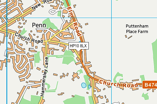 HP10 8LX map - OS VectorMap District (Ordnance Survey) HP10 8LX map - OS VectorMap District (Ordnance Survey)