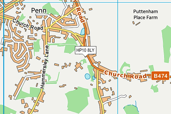 HP10 8LY map - OS VectorMap District (Ordnance Survey) HP10 8LY map - OS VectorMap District (Ordnance Survey)