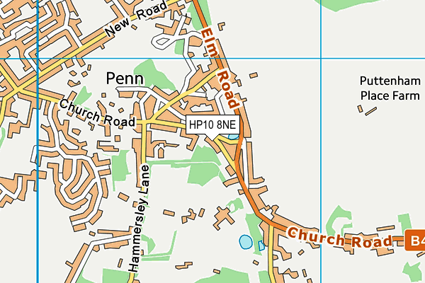 HP10 8NE map - OS VectorMap District (Ordnance Survey) HP10 8NE map - OS VectorMap District (Ordnance Survey)